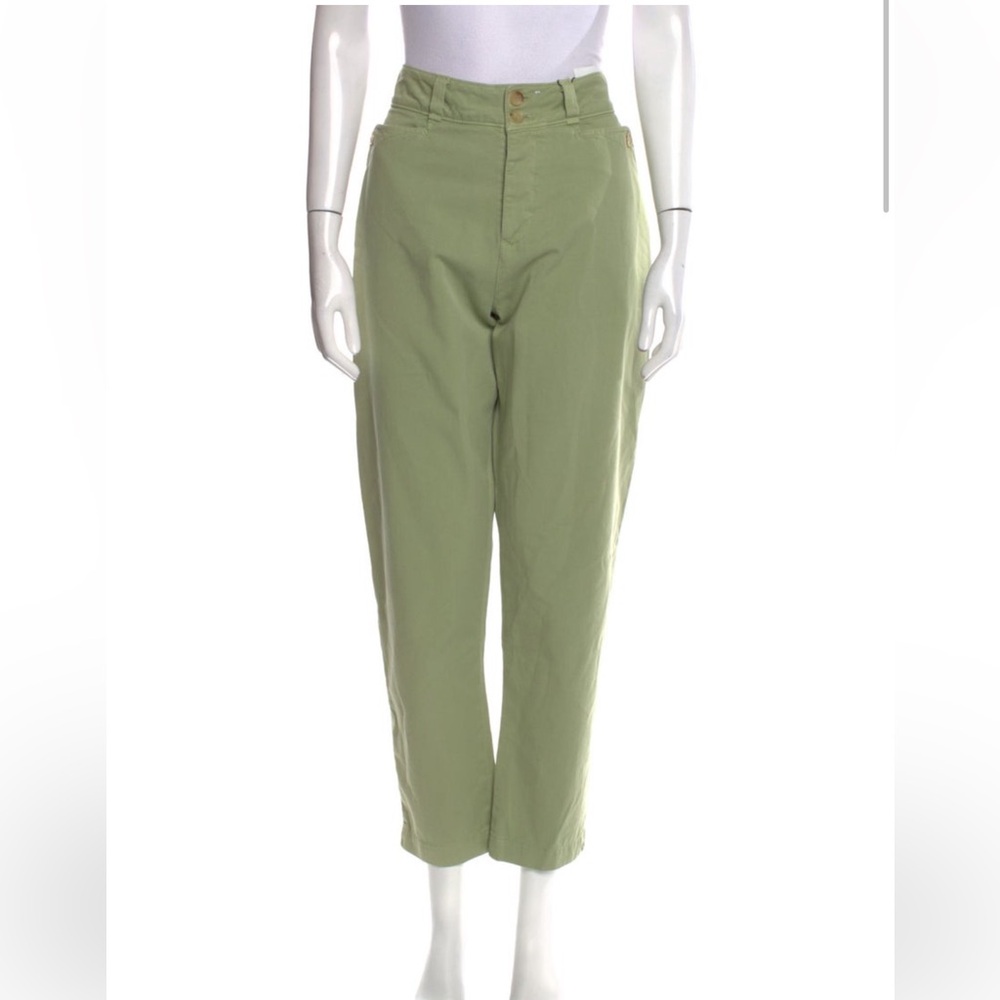 Etro Green Straight Leg Pants